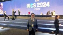 Wali Kota Banjarmasin H Ibnu Sina saat menghadiri dan menjadi peserta World Cities Summit (WCS) di Singapura pada 2-4 Juni 2024. [ANTARA/HO-Humas Pemkot Banjarmasin]