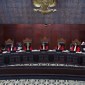 Sidang MK terkait dengan Perselisihan Hasil Pemilihan Umum (PHPU) Anggota DPR RI. [ANTARA/HO-MK]