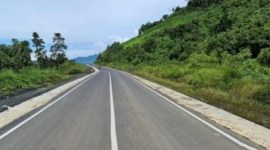 Jalan bebas hambatan Banjarbaru-Batulicin, Kabupaten Tanah Bumbu, Kalsel. [ANTARA/Dokumentasi Pribadi]