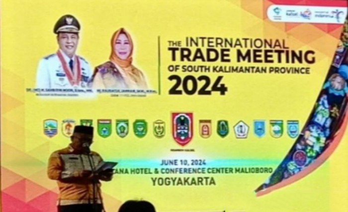 Kepala Dinas Perdagangan Provinsi Kalsel Sulkan saat Misi Perdagangan Internasional di Yogyakarta, beberapa waktu lalu. [ANTARA/HO-MC Kalsel]
