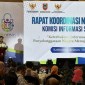 Menteri Koordinator Bidang Politik, Hukum, dan Keamanan (Menko Polhukam) RI Hadi Tjahjanto memberikan sambutan pada Rakornas Ke-15 Komisi Informasi (KI) se-Indonesia di Hotel Galaxy Banjarmasin, Kalimantan Selatan, Selasa (11/6/2024). [ANTARA/Tumpal Andani A]