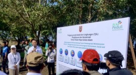 Dinas Kehutanan Kalsel saat menerima kunjungan PT PLN (Persero) UPT Kalselteng pada program tanggung jawab sosial dan lingkungan (TJSL) di Taman Hutan Raya (Tahura) Sultan Adam di Kabupaten Banjar, Kalimantan Selatan, Rabu (12/6/2024). [ANTARA/HO-Pemprov Kalsel]