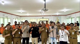 Pusdiklat Badan Nasional Penanggulangan Bencana (BNPB) di sela pelaksanaan uji kompetensi tenaga penanggulangan bencana BPBD Kalsel di Kota Banjarbaru, Kalimantan Selatan, Senin (24/6/2024). [ANTARA/Tumpal Andani A]