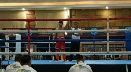 Foto Dokumentasi -- Atlet Kick Boxing asal Kalimantan Selatan Hazqil Nasuha meraih kemenangan usai berlaga pada Pra PON XXI di Bogor Jabar, beberapa waktu lalu. [ANTARA/HO-Pengprov KBI Kalsel]