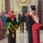 Ketua Mahkamah Agung RI, Muhammad Syarifuddin menghadiri kegiatan wisuda purnabakti Ketua Pengadilan Tinggi Pontianak, Muefri, di Pendopo Gubernur Kalimantan Barat, Senin (3/6/2024). [ANTARA/HO-Lia Apriyani]