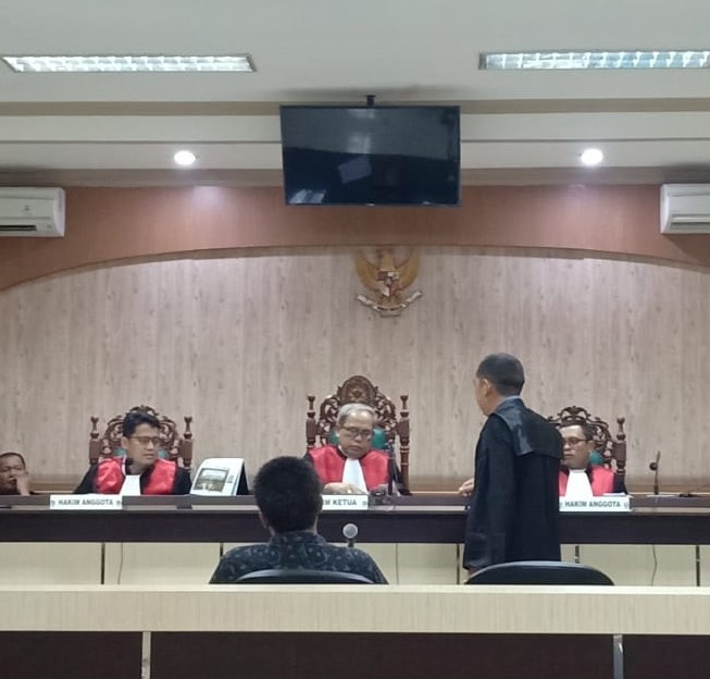 terdakwa Arbainsyah, dalam persidnagan, Rabu (5/6/2024) (SuarIndonesia/HD)