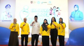Gubernur Kalsel H Sahbirin Noor atau Paman Birin membuka Jambore Kader Posyandu Tingkat Provinsi Kalsel tahun 2024, di Hotel Rattan In Banjarmasin, Rabu (5/6/2024) (SuarIndonesia/Adv)