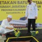 Peletakan batu pertama rumah jabatan Gubernur Kalsel pada Rabu (4/6/2024). (SuarIndonesia/Adv)
