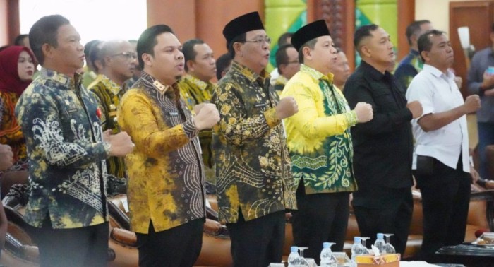 Rapat Koordinasi (Rakor) Persiapan Menghadapi Pilkada Serentak Tahun 2024, digelar di Gedung DR. KH. Idham Chalid Banjarbaru, Kamis (6/6/2024). (SuarIndonesia/Ist)