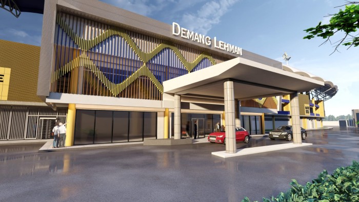 Stadion Demang Lehman (SDL) sedang tahap renovasi. Nantinya stadion tersebut akan dilengkapi dengan fasilitas Video Assistant Referee (VAR). (SuarIndonesia/Ist)