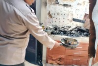  Rumah Dinas Dirjen Perbendaharaan Kemenkeu Provinsi Kalimantan Selatan (Kalsel, Minggu (9/6/2024) nyaris ludeskan bangunan berada di Jalan S Parman RT.01 RW.01 Banjarmasin Tengah. (SuarIndonesia/DO)