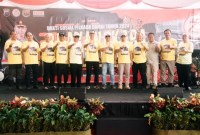 Rombongan Adventure offroad disambut Gubernur Kalsel, H. Sahbirin Noor. (SuarIndonesia/Ist)