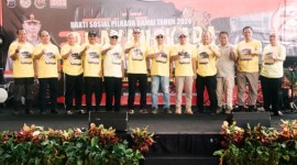 Rombongan Adventure offroad disambut Gubernur Kalsel, H. Sahbirin Noor. (SuarIndonesia/Ist)