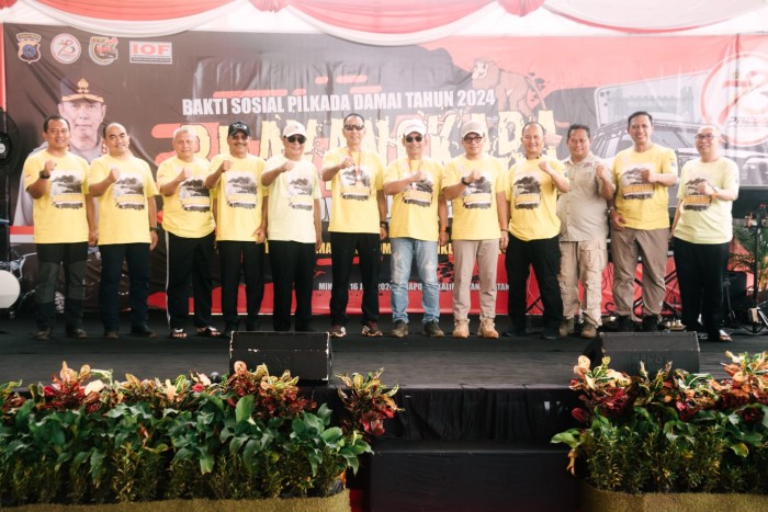 Rombongan Adventure offroad disambut Gubernur Kalsel, H. Sahbirin Noor. (SuarIndonesia/Ist)