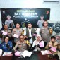 Kapolresta Banjarmasin Kombes Pol Sabana Atmojo didampangi Waka AKBP Arwin, Kasat Reskrim Polresta Banjarmasin AKP Eru Alsepa dan Kapolsekta Banjarmasin Selatan Kompol Agus Sugianto, Rabu (19/6/2024). (SuarIndonesia/YI)