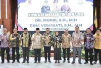 Pisah sambut Kepala Kejaksaan Tinggi Kalimantan Selatan (Kajarti Kalsel), di Gedung Mahligai Pancasila Banjarmasin, Senin (24/6/2024) malam (SuarIndonesia/Ist)