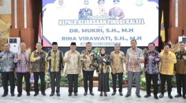 Pisah sambut Kepala Kejaksaan Tinggi Kalimantan Selatan (Kajarti Kalsel), di Gedung Mahligai Pancasila Banjarmasin, Senin (24/6/2024) malam (SuarIndonesia/Ist)