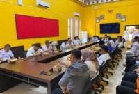 Pelaksanaan uji kompetensi tenaga kebencanaan di Kantor Badan Penanggulangan Bencana Daerah (BPBD) Provinsi Kalsel, dipantau langsung oleh Kepala Pusat Pendidikan dan Pelatihan (Kapusdiklat) Badan Nasional Penanggulangan Bencana (BNPB) RI, Kheriawan, Rabu (26/6/2024). (SuarIndonesia/Ist)