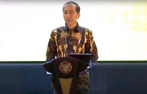 Presiden Joko Widodo saat membuka Rekernas APEKSI ke-XVII di Balikpapan, Kaltim, Selasa (4/6/2024). [detikcom]
