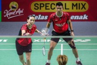 Dejan Ferdinansyah/Gloria Emanuelle Widjaja terhenti di babak perempat final Indonesia Open 2024, Jumat (7/6/2024). [Bola.net/Bagaskara L]