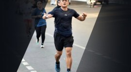Foto semasa hidup A. Pallawagau Galigo (42), pelari Makassar Half Marathon (MHM) 2024 dikabarkan meninggal, Minggu (2/6/202) pagi. [Fajar.co.id]