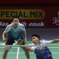Ganda putra Indonesia, Sabar Karyaman Gutama/Moh Reza Pahlevi Isfahani mengalahkan pasangan Taiwan, Lee Yang/Wang Chi-Lin dengan skor 21-11, 21-18 di Istora Gelora Bung Karno, Senayan, Jakarta, Kamis (6/6/2024) malam. [PP PBSI]