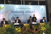 Sidang isbat penentuan awal Zulhijah 1445 H selesai digelar pada Jumat (7/6/2024) malam dan pemerintah resmi menetapkan Iduladha atau 10 Zulhijah 1445 Hijriah jatuh pada Senin, 17 Juni 2024. [detikcom/Tiara Aliya]