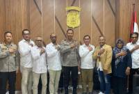Silaturahmi Pengurus Persatuan Wartawan Indonesia Kalsel di ruang kerjan Kapolda Rabu (31/7/2024) (SuarIndonesia/Ist)