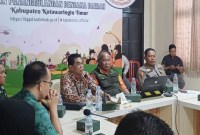 Rapat koordinasi persiapan penanganan darurat bencana karhutla di lingkungan Pemkab Kotim, Kamis (4/7/2024). [ANTARA/HO-BPBD Kotim]