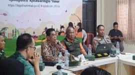 Rapat koordinasi persiapan penanganan darurat bencana karhutla di lingkungan Pemkab Kotim, Kamis (4/7/2024). [ANTARA/HO-BPBD Kotim]