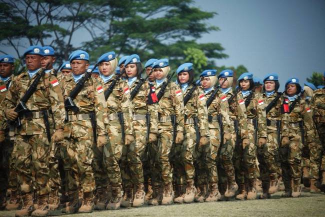 Foto Ilustrasi --  Pasukan Perdamaian Indonesia Konga XXXIX-A/Congo dan Satgas Maritime Task Force (MTF) TNI Konga XXVIII-K UNIFIL. [Dok. @Puspen_TNI]
