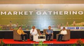 Market gathering dilakukan OIKN untuk mengajak UMKM mengisi areal komersial di KIPP Kota Nusantara. [ANTARA/HO-dokumen Humas OIKN]