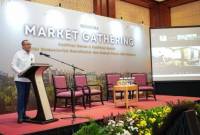 OIKN lakukan Market Gathering untuk mengenalkan peluang usaha dalam fasiltas umum dan fasilitas sosial di Kota Nusantara kepada UMKM. (ANTARA/HO-dokumen Humas OIKN)