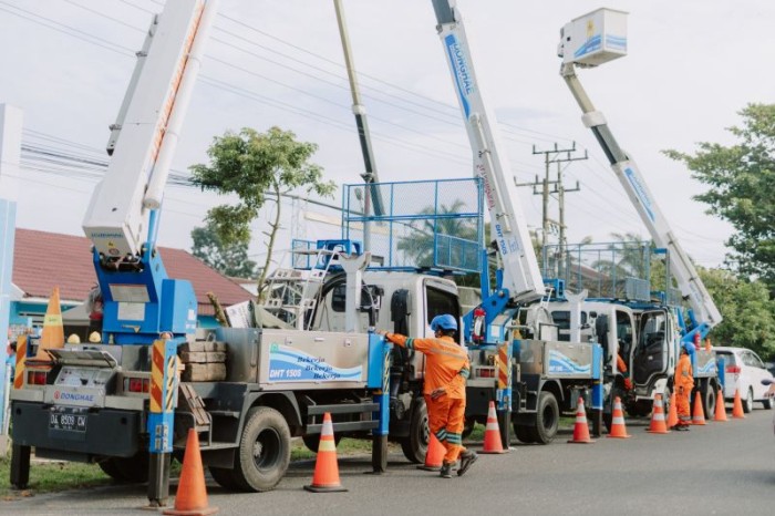 Tim PDKB PLN sukses rawat 253 titik infrastruktur kelistrikan tanpa padam. [ANTARA/HO-PLN UID Kalselteng]