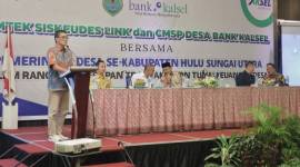 Bimbingan Teknis (Bimtek) Sistem Keuangan Desa (Siskeudes) Link & Cash Management System Pemda (CMSP) Desa Bank Kalsel bersama Pemerintah Desa se Kabupaten Hulu Sungai Utara (HSU), di Banjarmasin, pada Sabtu (6/7/2024). SuarIndonesia/Ist)