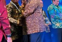 Gubernur Kalsel H Sahbirin Noor atau Paman Birin turut dalam Rapat Kerja Nasional (Rakernas) Kebijakan Satu Peta atau One Map Policy (OMP) Summit 2024 di Hotel St Regis, Jakarta, Kamis (11/7/2024) (SuarIndonesia/Adv)