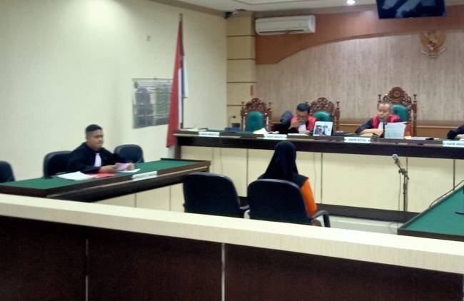 salah satu terdakwa Hairiyah 