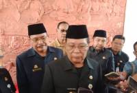 Gubernur Kalsel, H Sahbirin Noor didampingi Ketua DPRD, H Supian HK, Rabu (17/7/2024)