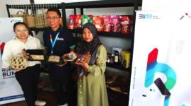 Pertamina-Rumah BUMN Palangka Raya dampingi dan latih puluhan pelaku usaha peserta Pertamina UMK Academy, Palangka Raya, Kalteng, Jumat (19/7/2024). [ANTARA/Rendhik Andika]
