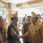 etua DPRD Kalsel H Supian HK saat mengunjungi pengukuhan Pengurus Wilayah Kerukunan Bubuhan Banjar (KBB) Provinsi Bali, di kawasan hotel berbintang di Sanur, Denpasar Sanur. Sabtu (19/7/2024). *SuarIndonesia/HM)