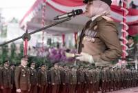 upacara dalam rangka memperingati Hari Bhakti Adhyaksa ) ke- 64 Tahun dan HUT Ikatan Adhyaksa Dharmakarini ke – XXIV Tahun 2024., dipimpin Kajat) Kalsel, Rina Virawati SH MH, Senin (22/7/2024) (SuarIndonesia/Ist)