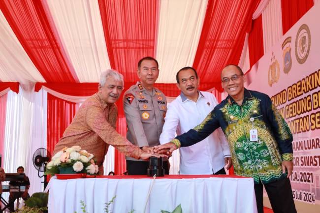 Pembangunan gedung merupakan bagian dari upaya Polda Kalsel untuk terus berinovasi dan mengikuti perkembangan teknologi dalam penegakan hukum. (SuarIndonesia/Ist)