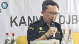 Kepala Bidang Fasilitas Kepabeanan dan Cukai DJBC Kalbagbar, Beni Novri. (ANTARA/Rendra Oxtora)