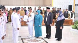 Sedikitnya 119 Jades (Kepala Desa) di lingkup Pemkab (Pemerintahan Kabupaten) Tabalong dikukuhkan, pada Senin (29/7/2024). (SuarIndonesia/Ist)