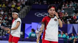 Ganda putri Indonesia, Apriyani Rahayu/Siti Fadia Silva Ramadhanti gagal ke perempat final Olimpiade Paris 2024. (PBSI/BADMINTON PHOTO/YOHAN NONOTTE)