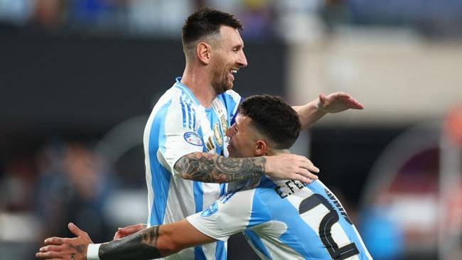Lionel Messi cetak rekor bersejarah di Copa America 2024. [Getty Images via AFP/SARAH STIER]