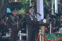 Jaksa Agung Sanitiar Burhanuddin di Upacara Peringatan Hari Bhakti Adhyaksa ke-64 Tahun 2024, Senin (22/7/2024). [Pusat Penerangan Hukum Kejagung RI]