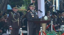 Jaksa Agung Sanitiar Burhanuddin di Upacara Peringatan Hari Bhakti Adhyaksa ke-64 Tahun 2024, Senin (22/7/2024). [Pusat Penerangan Hukum Kejagung RI]