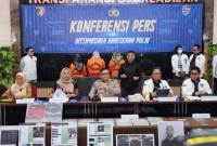 Konferensi pers kasus eksploitasi seksual anak di Bareskrim Polri, Selasa (23/7/2024). [detikcom/Adrial]