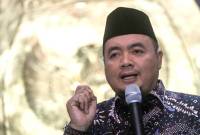 
Ketua Komisi Pemilihan Umum (KPU) Mochammad Afifuddin berubah pikiran tentang langkah untuk mengantisipasi adanya kekerasan seksual di lingkungan lembaganya. [CNN Indonesia/Adi Maulana Ibrahim]